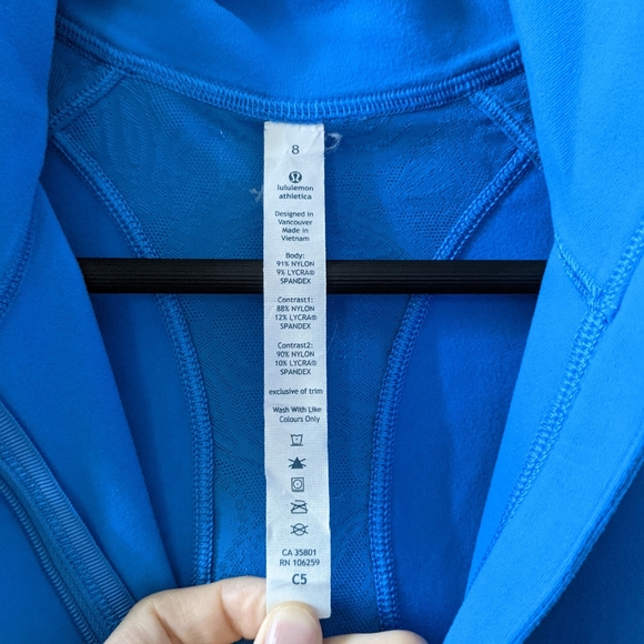 Lululemon Royal Blue Half Zip - Picture 10 of 10